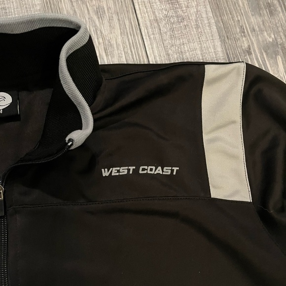 West Coast Goalkeeping Jacket Full Zip Unisex Medium Adult Black & Gray - Picture 3 of 5